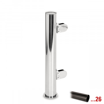 Pfosten Ruth Mittelpfosten 25,4 mm (1") Schwarz Design