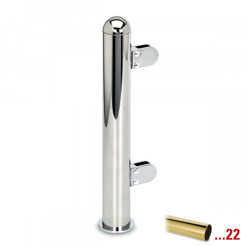 Pfosten Leann Endpfosten links 25,4 mm (1") Messing Design