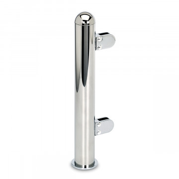 Pfosten Leann Endpfosten links 25,4 mm (1") Chrom Design Material Zamak