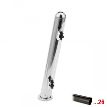 Pfosten Malika Endpfosten links 38,1 mm (1,5") Schwarz Design