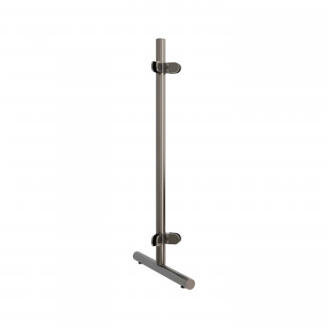 Mobiler Hygieneschutzpfosten Keyana Edelstahl Design Material Zamak Eckpfosten 90°