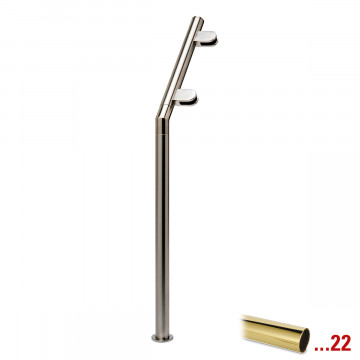Pfosten Caro-Lynn Endpfosten links Messing Design