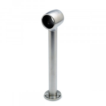 Fußlaufstütze Meg 25,4 mm (1") Edelstahl Design Material Zamak