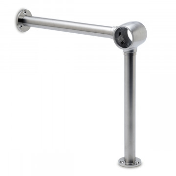 Fußlaufstütze Wlanda 50,8 mm (2") Edelstahl Design Material Zamak