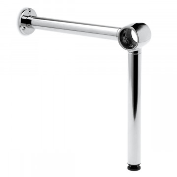 Verstellbare Fußlaufstütze Birgit 25,4 mm (1") Chrom Design Material Zamak