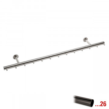 Garderobe Fabienne Schwarz Design 750 mm