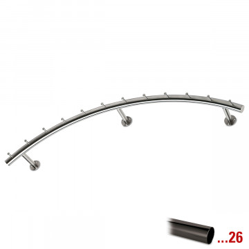 Garderobe Sharmilah Schwarz Design 1250 mm