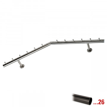 Garderobe Leonique Schwarz Design 750 mm