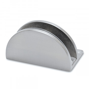 Glasplattenträger Grete 6 - 8 mm Edelstahl Design Material Zamak