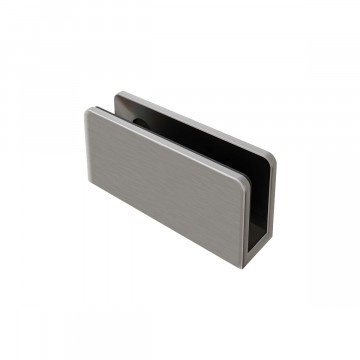 Glasplattenträger Viki Edelstahl Design Material Zamak 6 - 8 mm