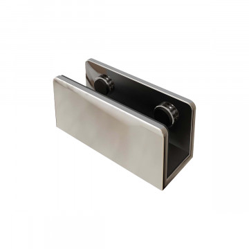 Glasplattenträger Viki Chrom Design Material Zamak 10 - 15 mm