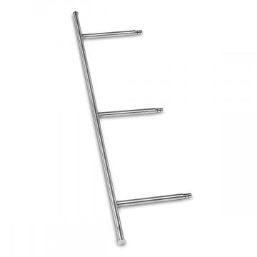 Querkonsole für Kleiderbügel Zeppe Edelstahl Design Material Edelstahl