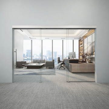 Teleskopisches Schiebetürsystem, 2-läufig Clarimonda 3000 mm 2 Türen + Festglas