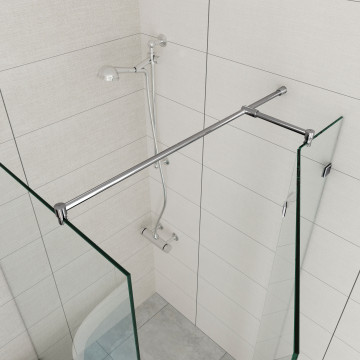 Stabilisierungsstange mit T-Stück für Duschwand Kiana Chrom Design Material Edelstahl