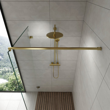 Stabilisierungsstangen-Set für Wandmontage 90° Grietje Messing matt Design 1000 mm