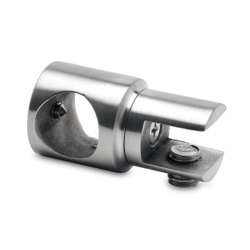 Glashalter offen für Rohr Ø 19,0 mm Chenna Edelstahl Design Material Zamak