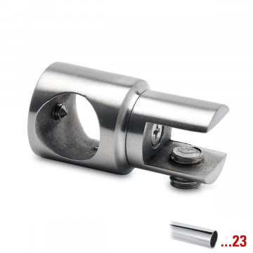 Glashalter offen für Rohr Ø 19,0 mm Chenna Chrom Design Material Zamak