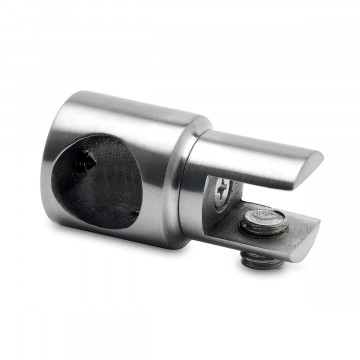 Glashalter geschlossen für Rohr Ø 19,0 mm Maty Edelstahl Design Material Zamak