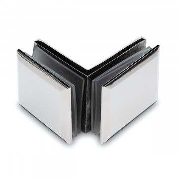 Winkelverbinder 90°, eckig Naila Chrom Design Material Edelstahl