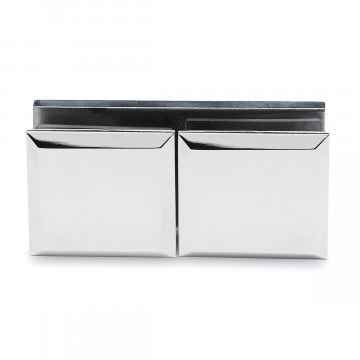 Winkelverbinder 180°, eckig Garina Chrom Design Material Edelstahl