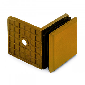 Winkelverbinder 90°, eckig Cherry Messing matt Design