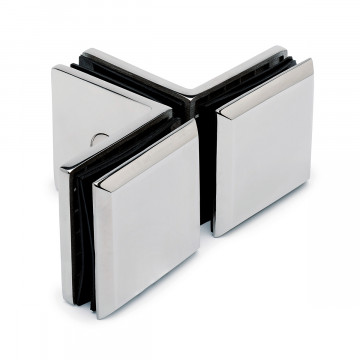 Winkelverbinder T, eckig Eelkje Chrom Design Material Edelstahl