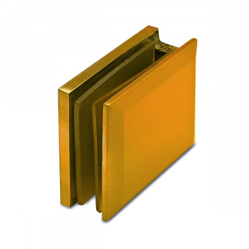 Winkelverbinder, eckig Sona Messing matt Design