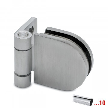 Glastürscharnier Aksun Glas / Wand Chrom Design Material Edelstahl