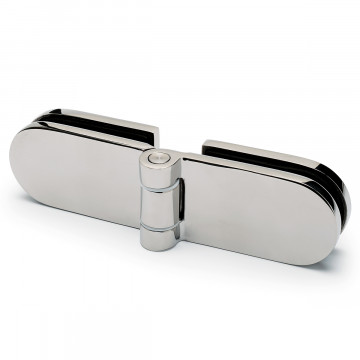 Glastürscharnier Kirstin Glas / Glas Chrom Design Material Edelstahl
