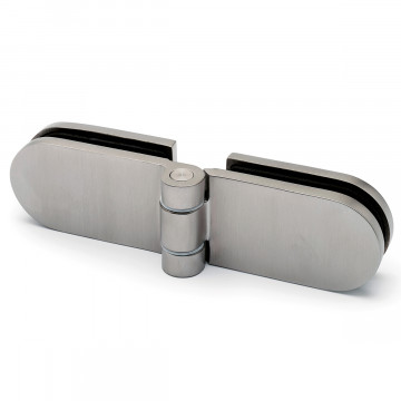 Glastürscharnier Kirstin Glas / Glas Edelstahl Design Material Edelstahl