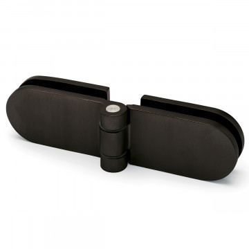 Glastürscharnier Kirstin Glas / Glas Schwarz Design