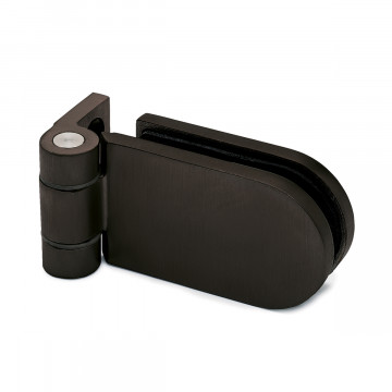 Glastürscharnier Kirstin Glas / Wand Schwarz Design