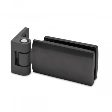 Glastürscharnier Helena Glas / Wand Schwarz Design