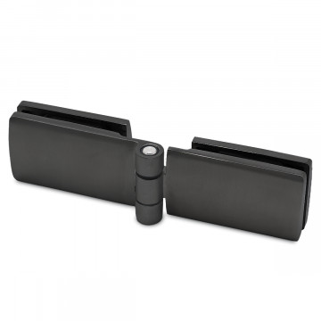 Glastürscharnier Helena Glas / Glas Schwarz Design
