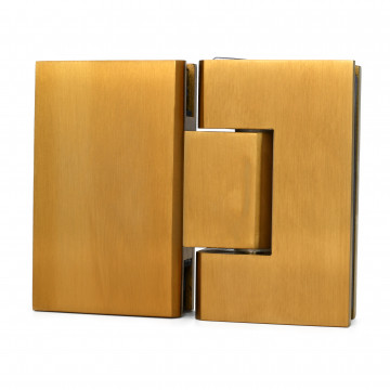 Glastürscharnier Akasha Glas / Glas flächenbündig Messing matt Design
