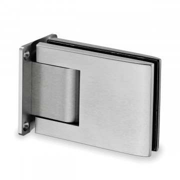 Hydraulisches Glastürscharnier 90° für Glasstärke 8 - 12,76 mm Aluminium Edelstahl Modell 4412