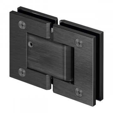 Glastürscharnier, hydraulisch Liam Glas / Glas Schwarz Design