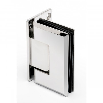 Justierbares Scharnier für Glastüren Tatum Glas / Wand einseitiger Fuß Chrom Design Material Edelstahl