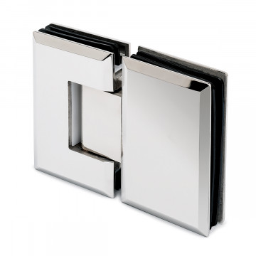 Justierbares Scharnier für Glastüren Tatum Glas / Glas 180° flächenbündig Chrom Design Material Edelstahl