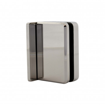 Glastürscharnier Leni Wand / Glas Chrom Design Material Edelstahl