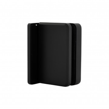 Glastürscharnier Leni Wand / Glas Schwarz Design