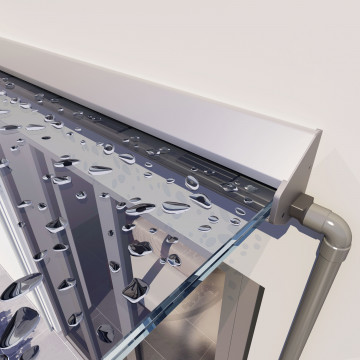 Drainage-Adapter für Glasvordach, freitragend Sophia Raine
