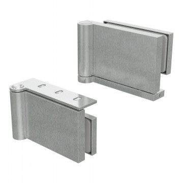 Glastürscharnier Gilda DIN rechts Edelstahl Design Material Aluminium