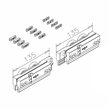Laufwerk-Set Jurny 100 kg