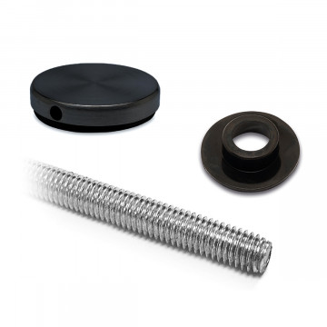 Montage-Set für einseitige Türgriffe Bellissa 25,4 mm (1") Schwarz Design