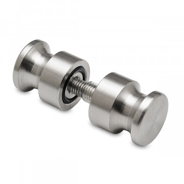 Glastürknopf, zweiseitig Acantha Edelstahl Design Material Edelstahl