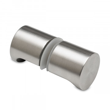 Glastürknopf, zweiseitig Laika Edelstahl Design Material Edelstahl