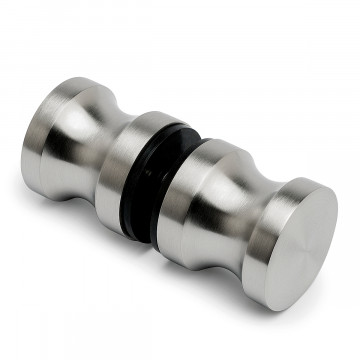 Glastürknopf, zweiseitig Margherita Edelstahl Design Material Edelstahl