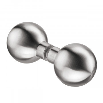 Glastürknopf, zweiseitig Halina Edelstahl Design Material Edelstahl