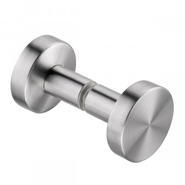 Glastürknopf, zweiseitig Maroucha Edelstahl Design Material Edelstahl